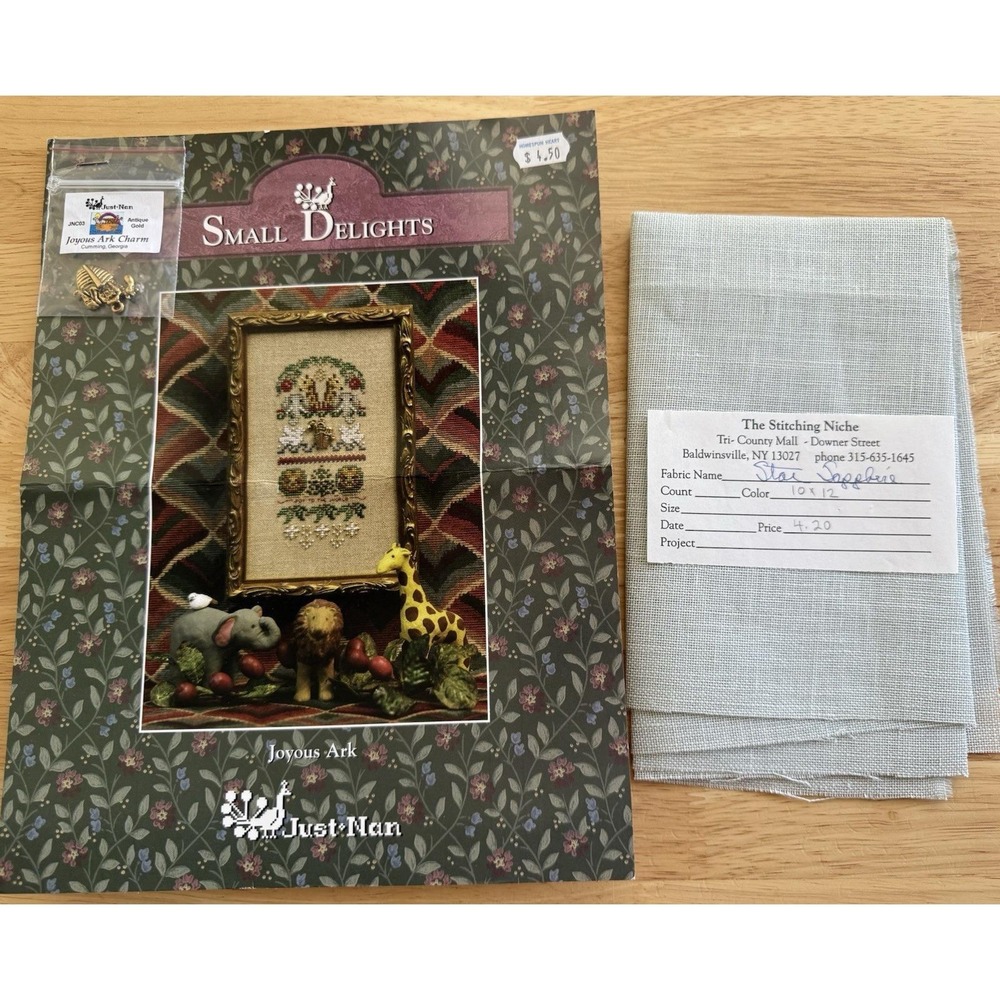 Just Nan Small Delights Joyous Ark wā Charm Embellishment Pack & Linen